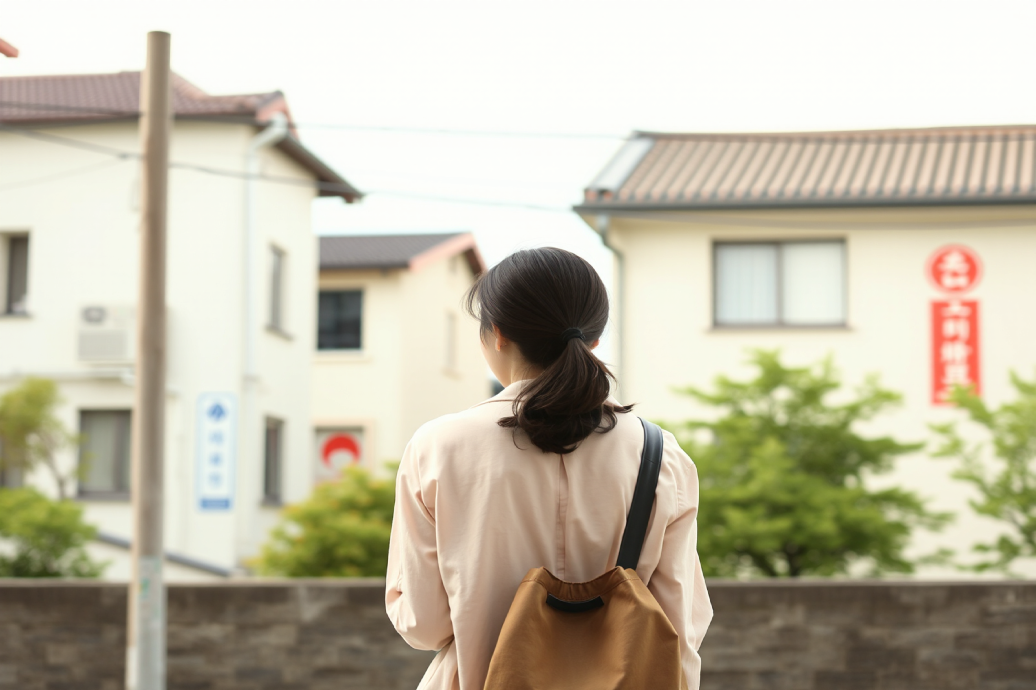 girl with a little backpack