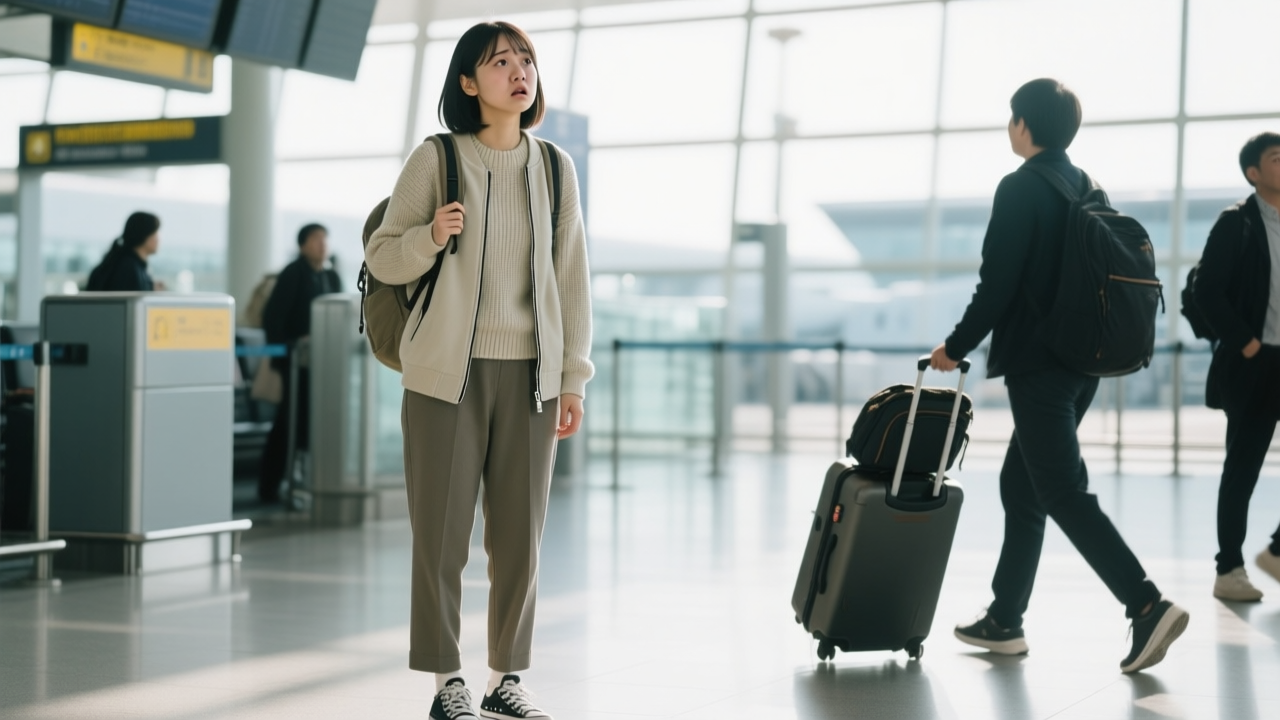 砂浜に座り物憂げに海を眺める女性